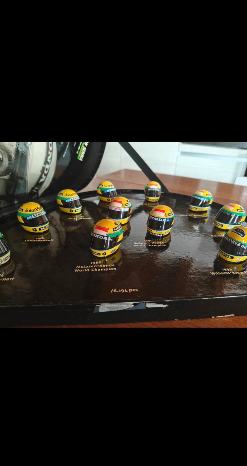 Minichamps Helmenset Ayrton Senna!, Ophalen of Verzenden, Zo goed als nieuw, Auto's