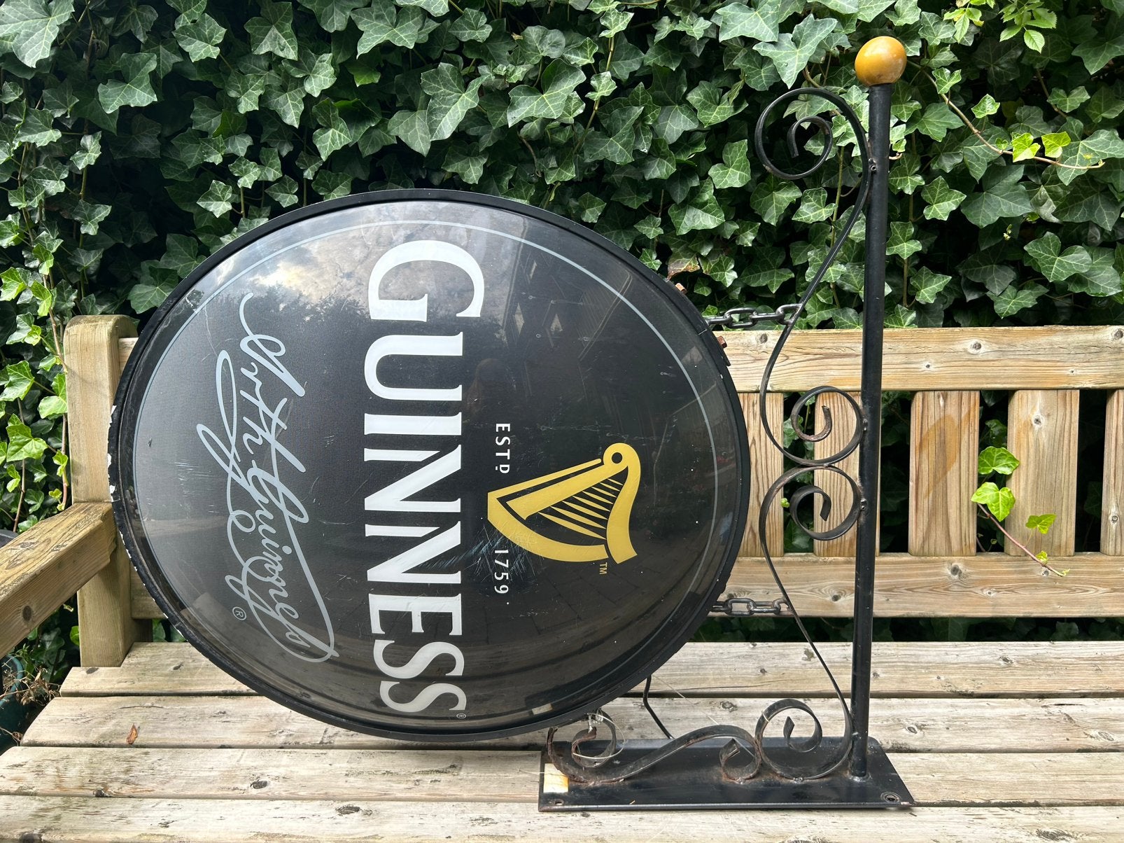 Vintage guinness wandbord, Antiek en Kunst, Antiek | Wandborden en Tegels, Ophalen of Verzenden