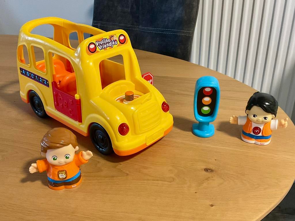 Vtech : Vrolijke Vriendjes Avonturenbus met licht en geluid, Ophalen of Verzenden, Zo goed als nieuw