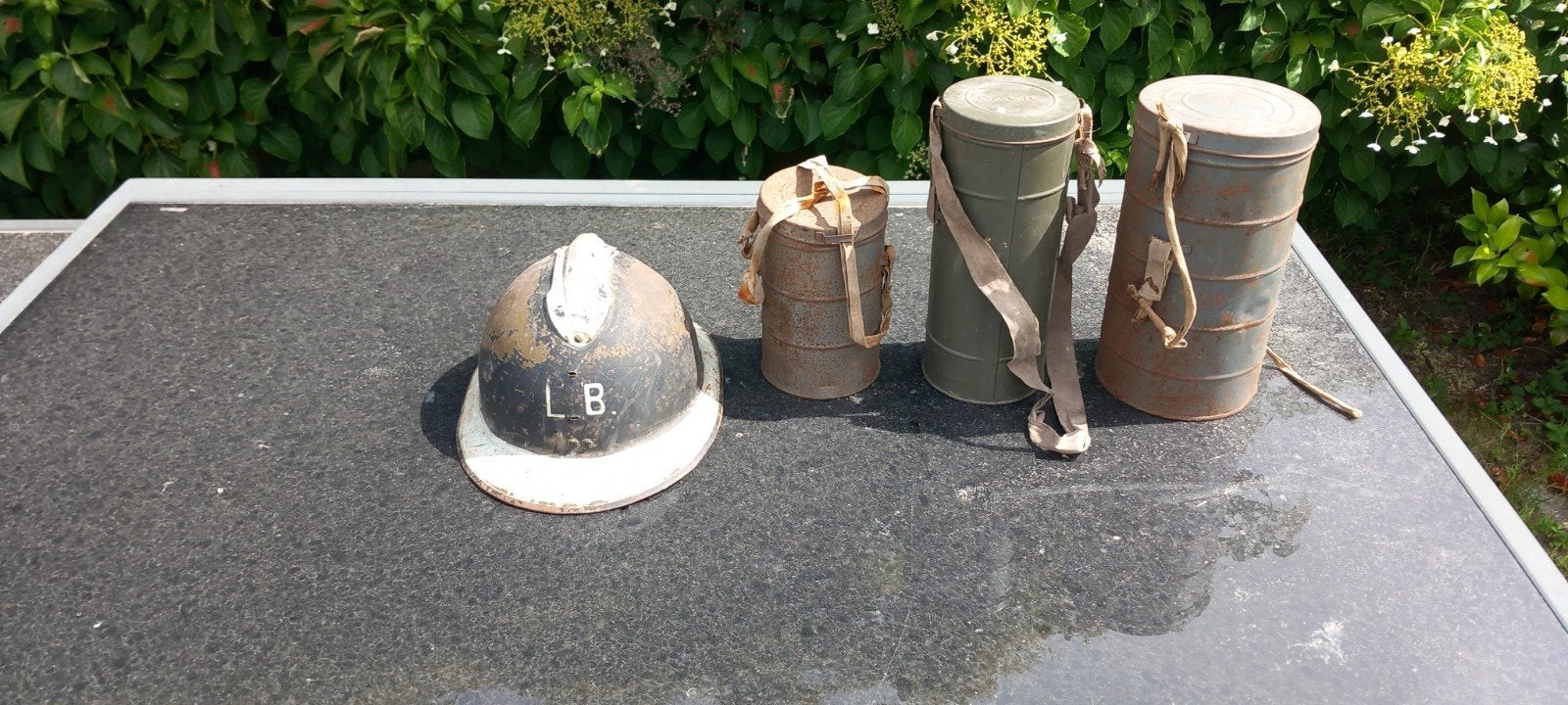 === Belgisch Konvolutje ABBL WO2 LB === origineel, Ophalen of Verzenden, Landmacht, Overige gebieden, Helm of Baret