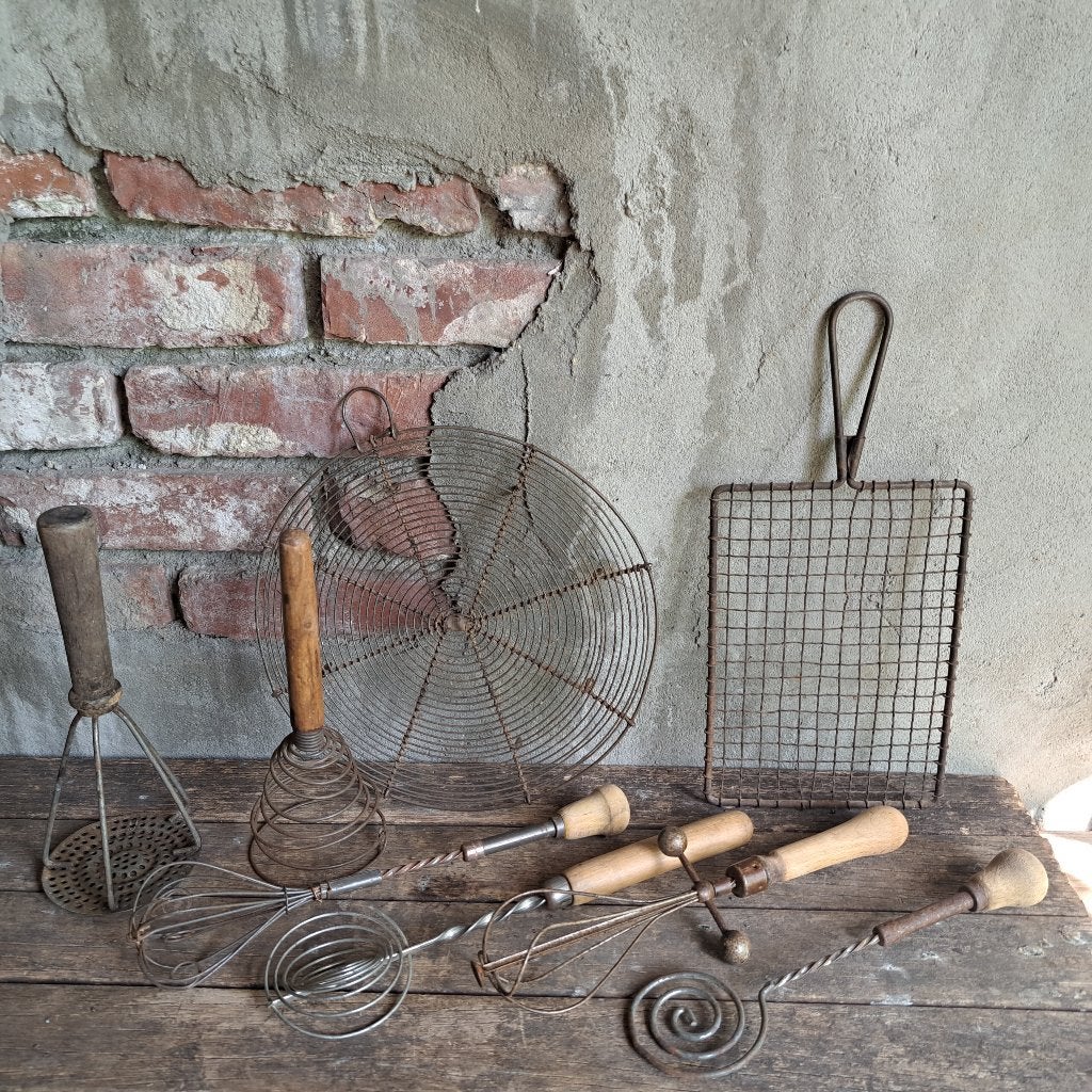 Div. oud brocante Frans keukengerei klutser garde *Etage3*, Gebruikt, ., Ophalen of Verzenden, .