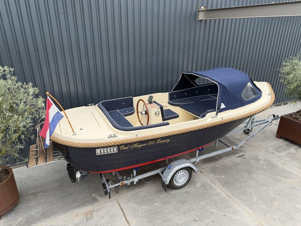 Oud Huijzer 575 Yamaha 15PK 4-Takt Zwemplateau BJ2012 ZGAN!!, Overige typen, Oud Huijzer, 6 m, Zo goed als nieuw