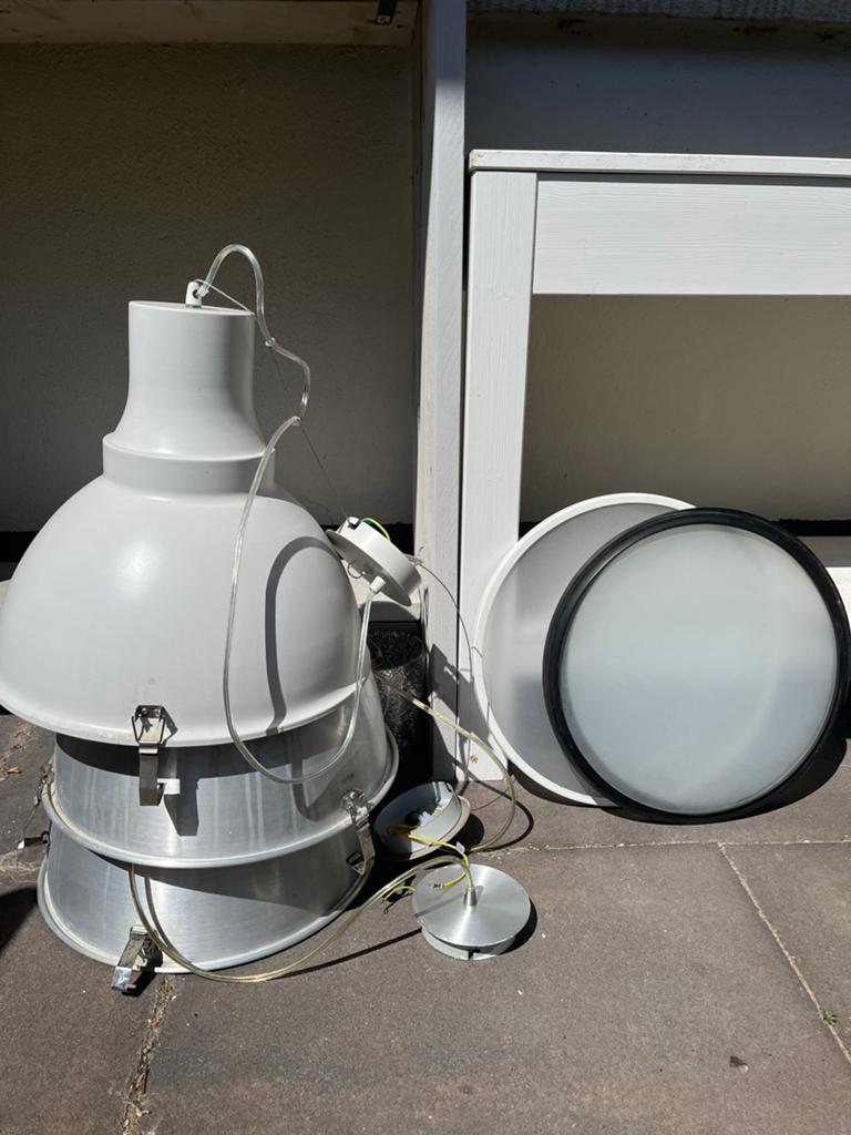 Gratis: 3 hanglampen, Ophalen, Gebruikt, Minder dan 50 cm