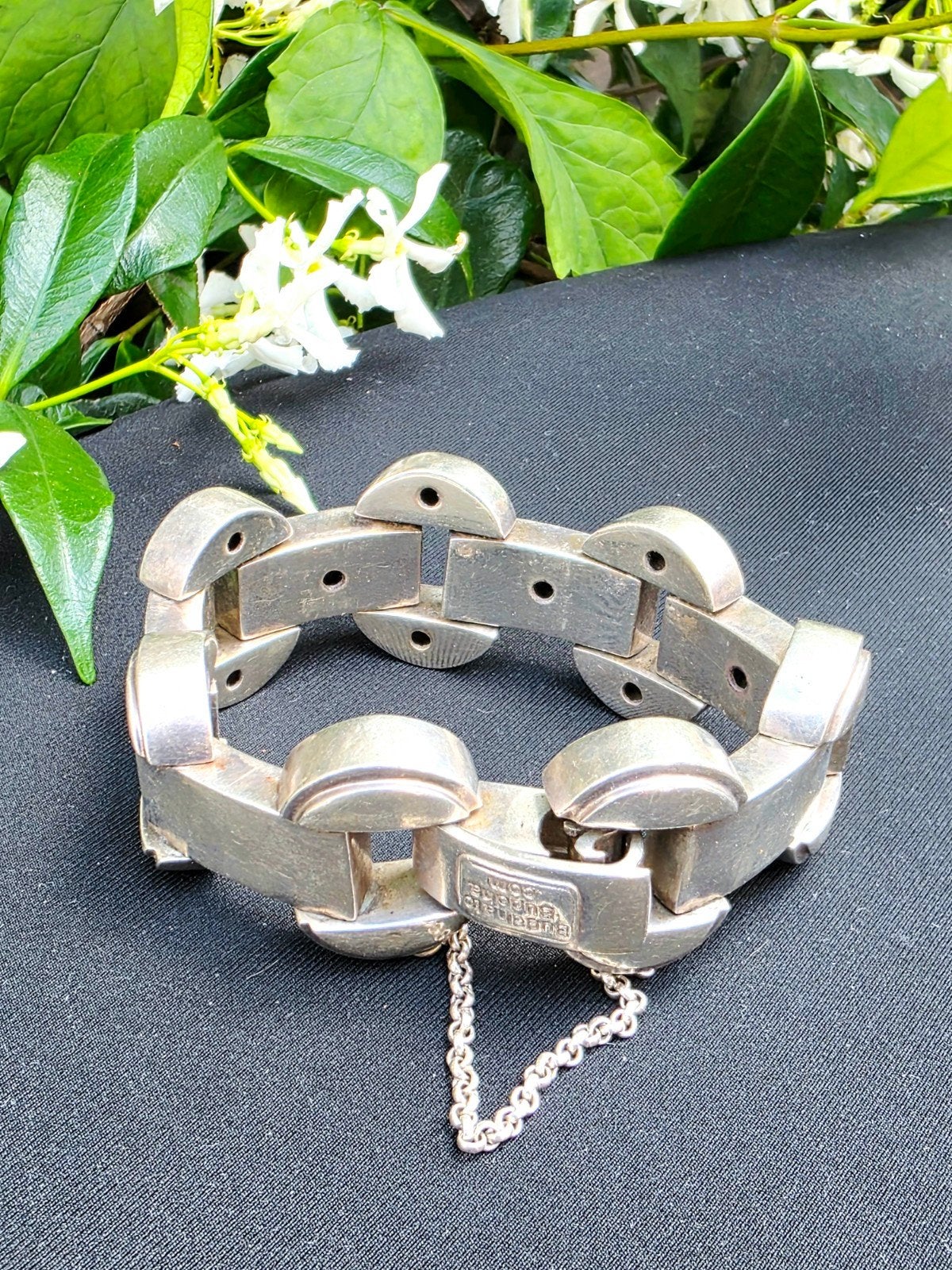 Vintage Buddha to Buddha Batul Bracelet 925 Sterling Silver, Ophalen of Verzenden, Gebruikt, Zilver, Zilver