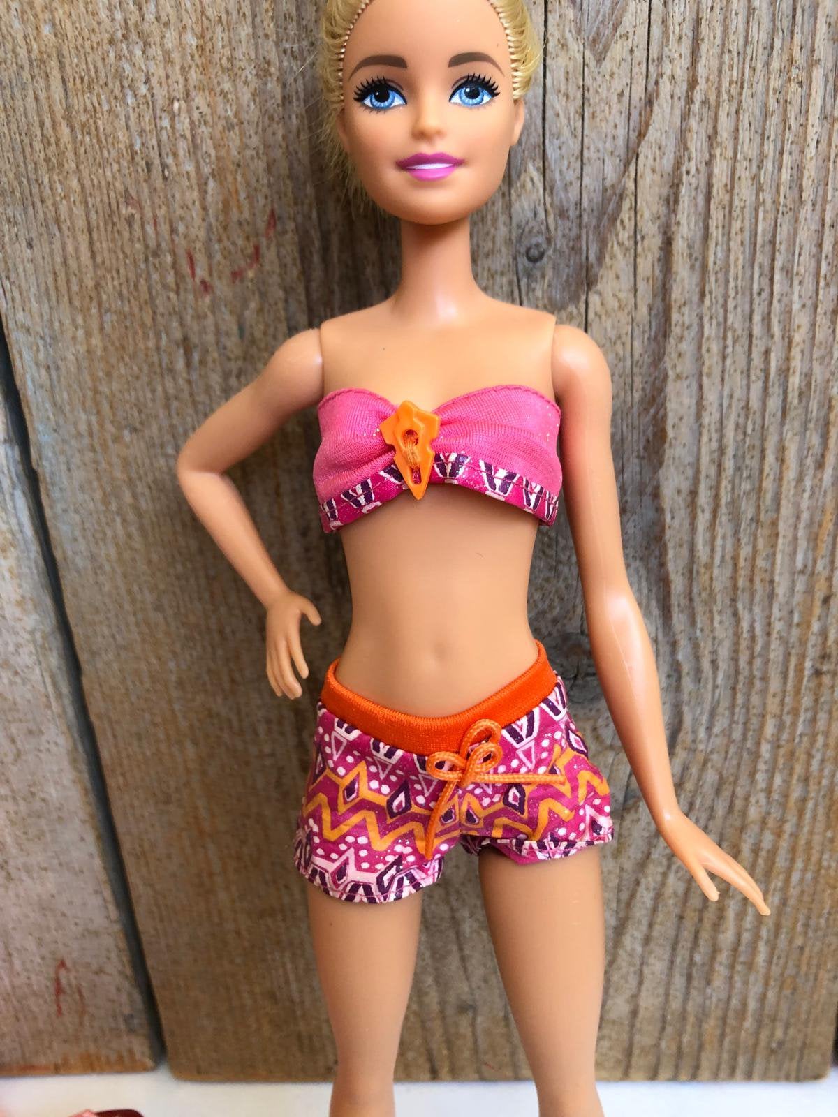 Roze oranje bikini, Ophalen of Verzenden, Zo goed als nieuw, Barbie