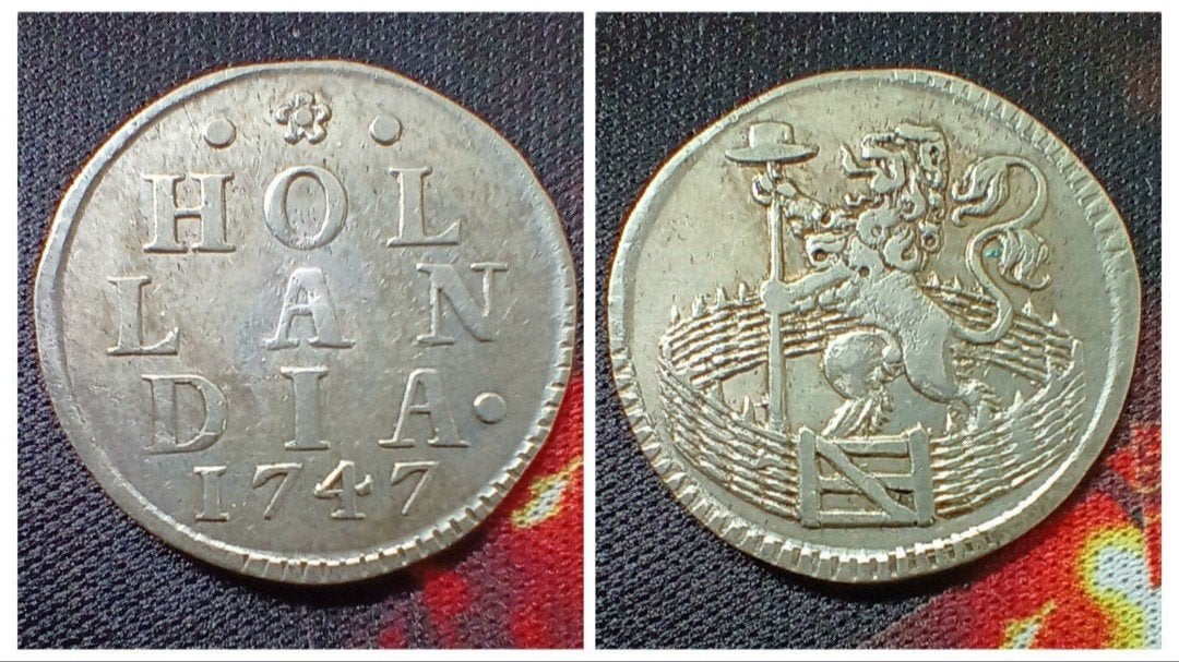 zilveren duit Holland 1747, Ophalen of Verzenden, Vóór koninkrijk, Overige waardes