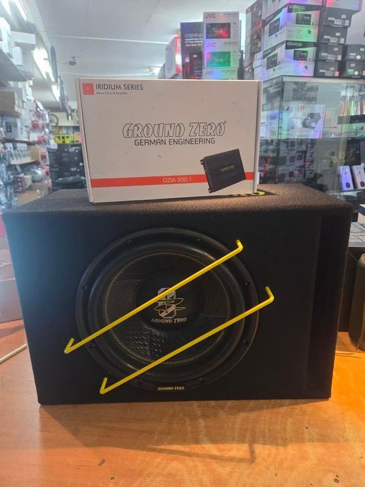 Groundzero spl 1000 set sub+versterker, Niet ingevuld, Niet ingevuld, Nieuw, Ophalen of Verzenden