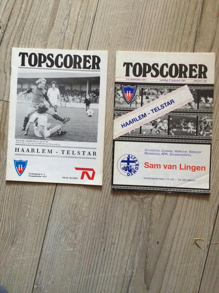 Programmablad HFC Haarlem-Telstar 2x, Ophalen of Verzenden, 1960 tot 1980, Tijdschrift