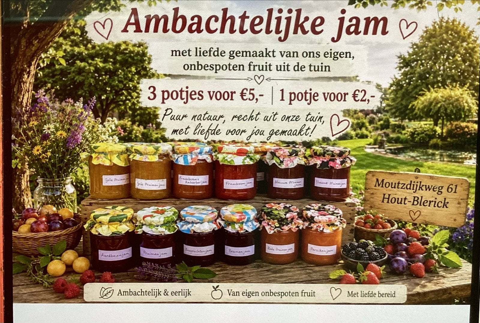 Ambachtelijke jam, Diversen, Levensmiddelen, Ophalen
