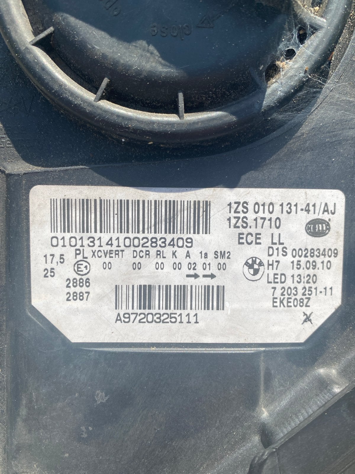 BMW 5 Serie E60 E61 Koplamp Links (ZONDER control module), Ophalen, Gebruikt, BMW