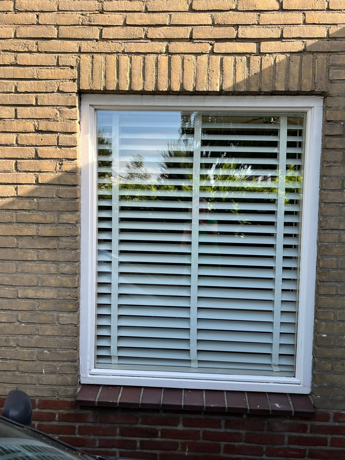 Witte aluminium Luxaflex shutters jaloezieën (272x185 cm), Ophalen, Jaloezie, Wit, Metaal