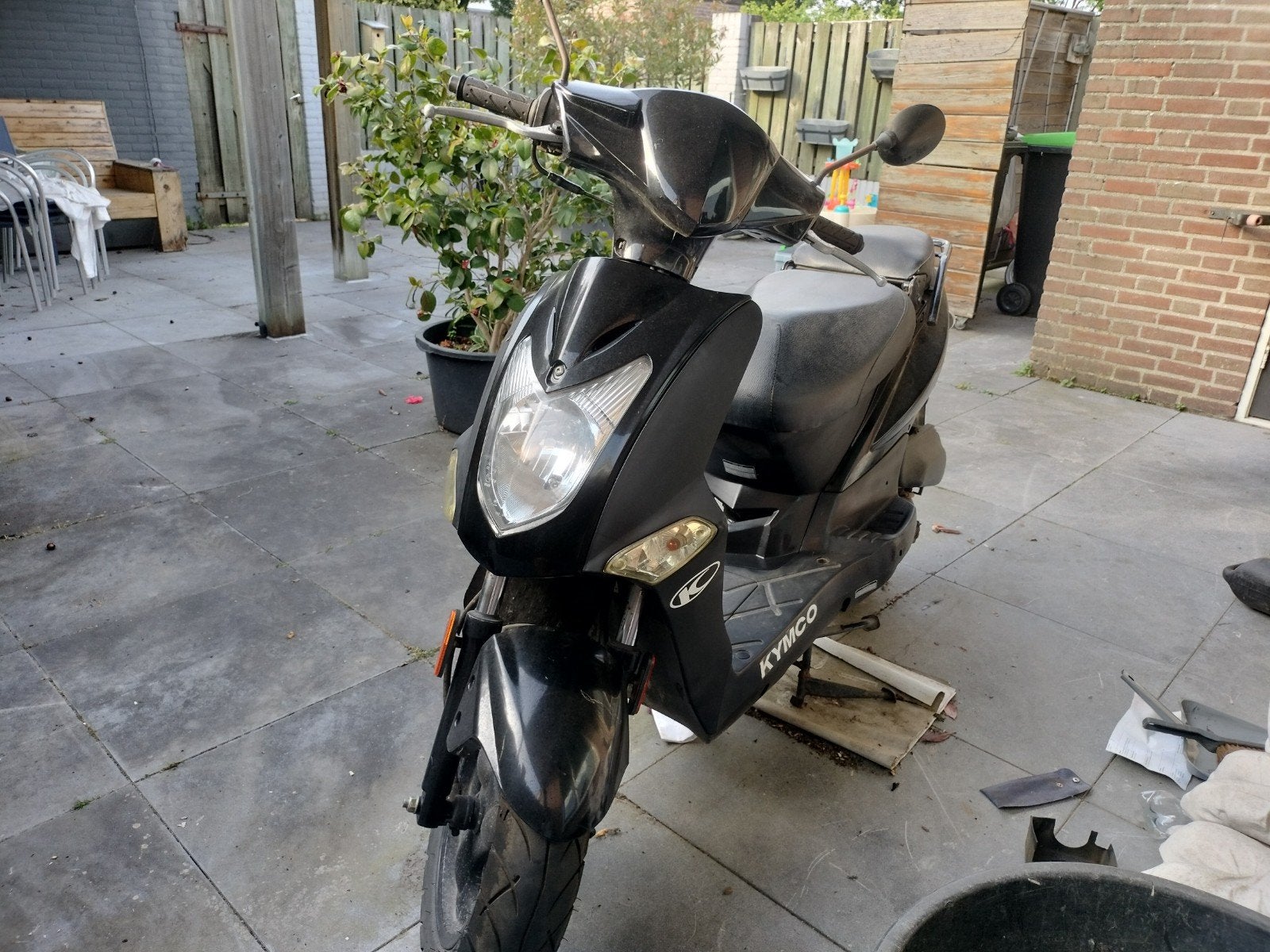 Kymco Agility 50cc Scooter - Zwart, Ophalen, Gebruikt, Benzine, Agility