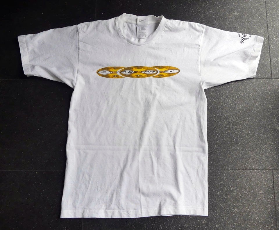 Tour de France 1998 vintage shirt wit t-shirt maat M Nike, Verzamelen, Sportartikelen en Voetbal, Ophalen of Verzenden, Gebruikt