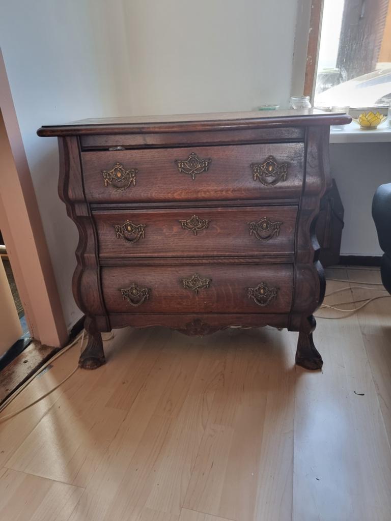Antiek kastje, Ophalen, Gebruikt, Eikenhout, 50 tot 100 cm