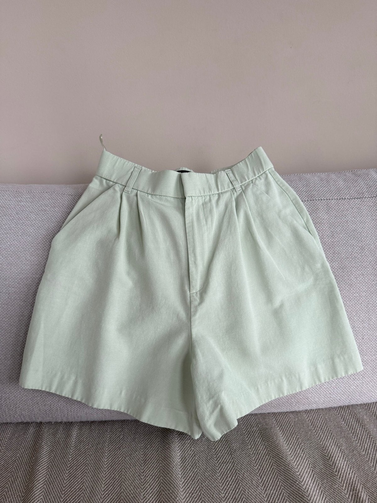 Mint Zara shorts met hoge taille, Kort, Ophalen of Verzenden, Zo goed als nieuw, Maat 36 (S)