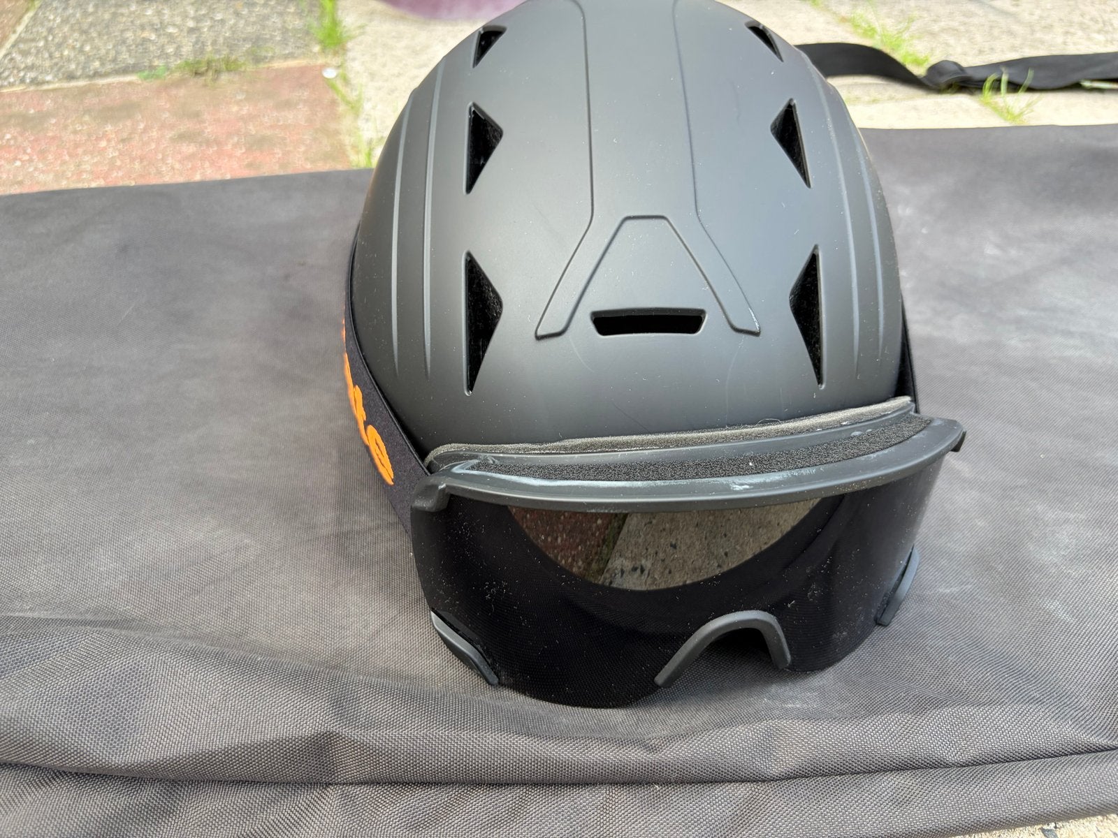 Skihelm met vizier en extra skibrillen, Overige typen, Zo goed als nieuw, Skiën, Minder dan 100 cm