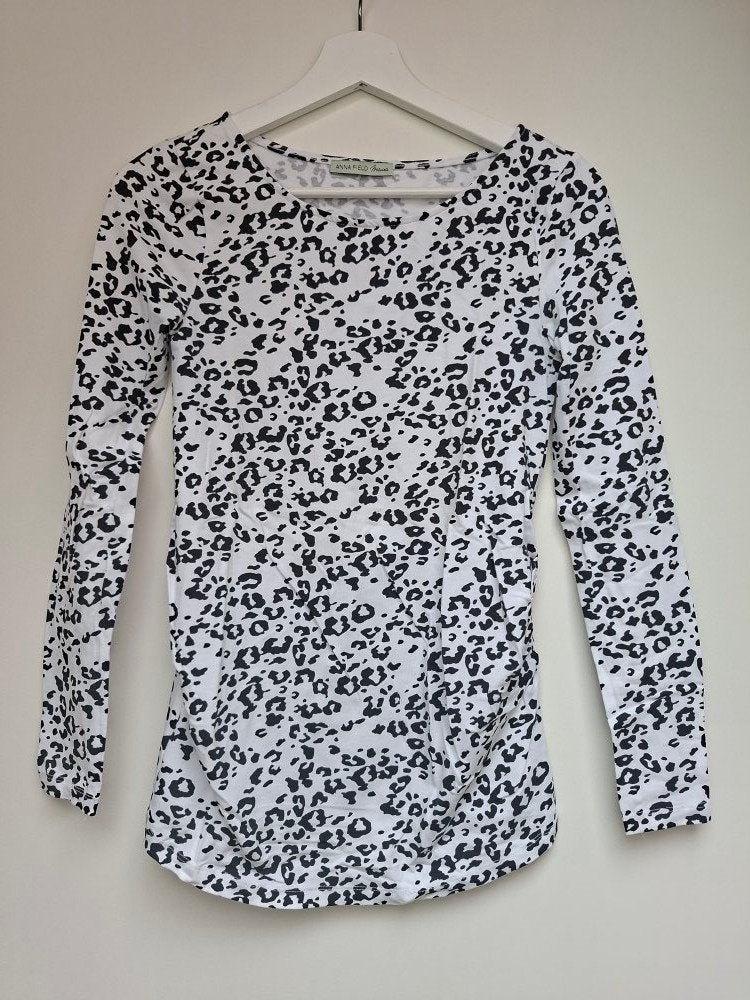 Panter print Anna Field mama positie zwangerschap top - S, Anna Field, Zwart, Maat 36 (S), Gedragen