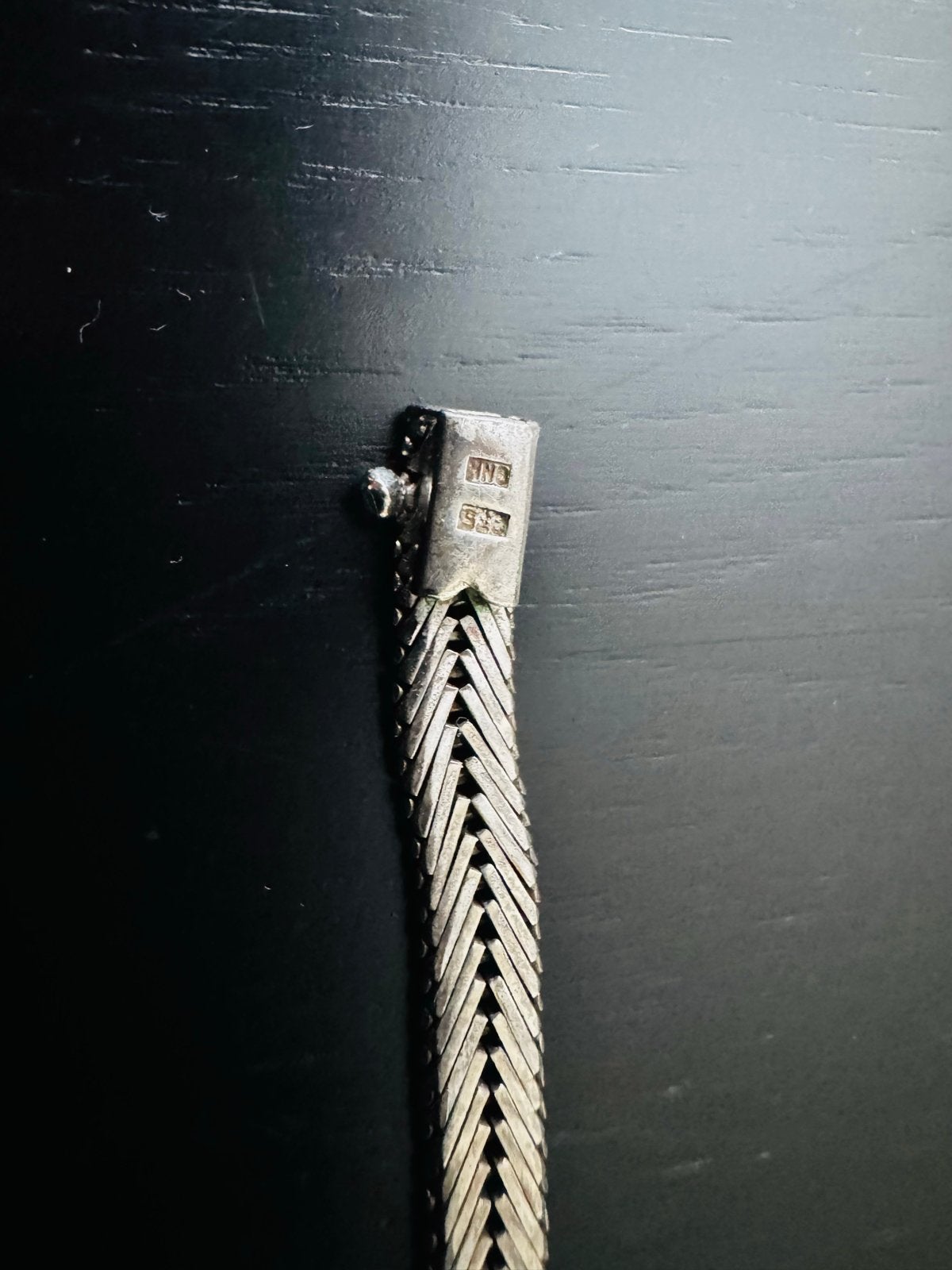 Exclusief Massief Zilveren Collier (935) met Saffier stenen, Ophalen of Verzenden, Zo goed als nieuw, Zilver, Met edelsteen