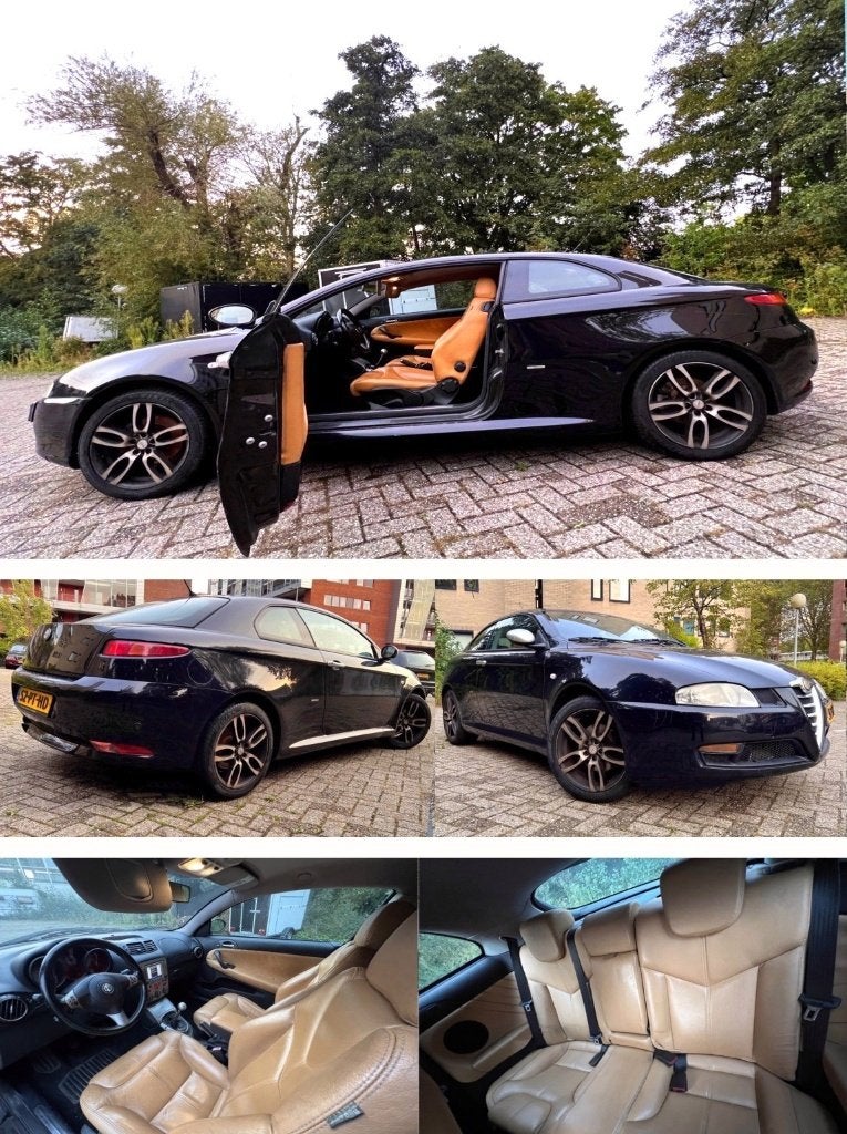 Nu of Nooit Alfa Romeo Gti 2.0 JTS 2004  Leer Sport Uitlaat, 4 cilinders, Zwart, Leder, Overige kleuren