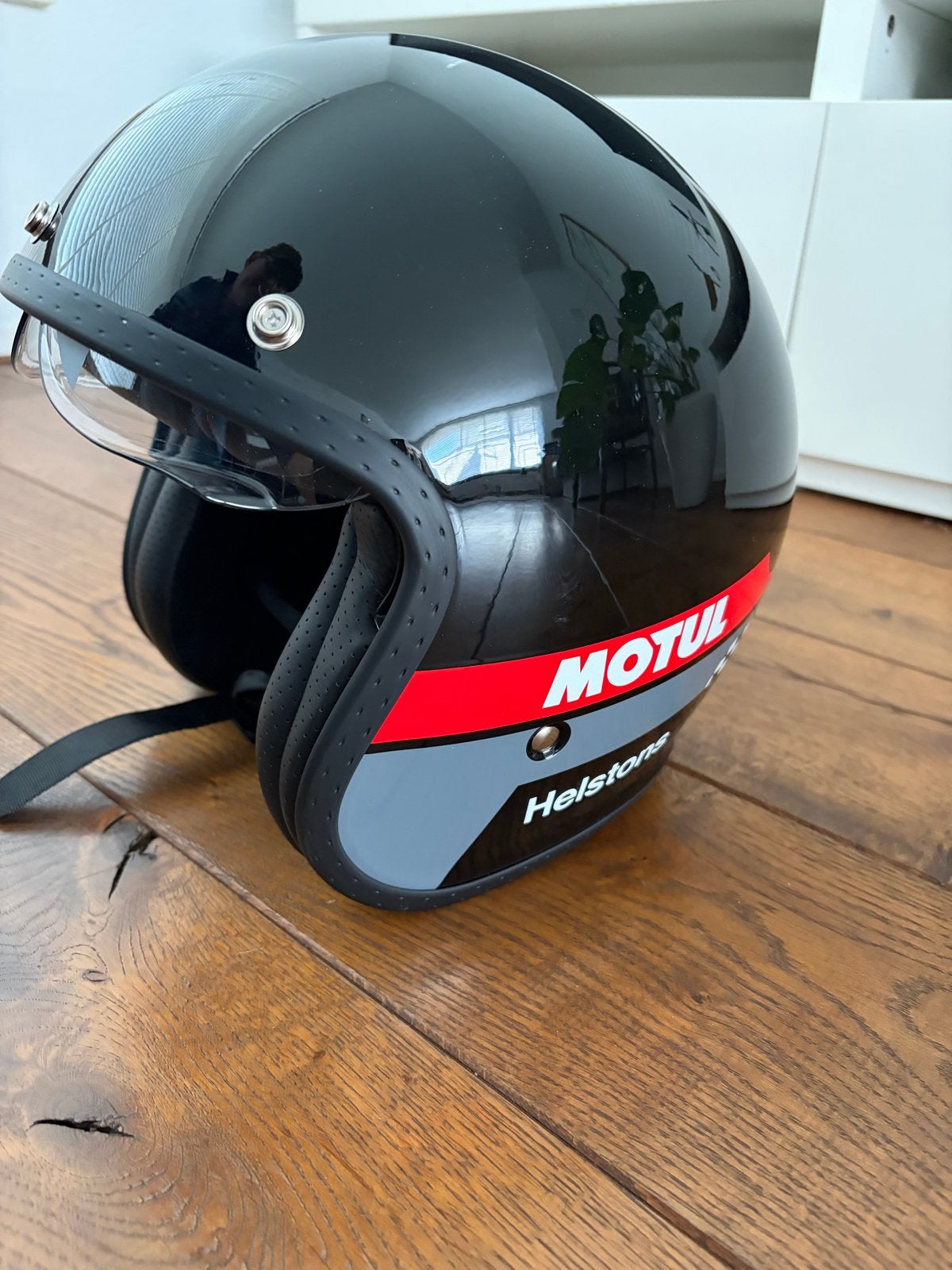 Helstons Motul Jethelm Maat L - Nieuw met donker vizier, Motoren, Jethelm, Ophalen of Verzenden, L, Nieuw met kaartje