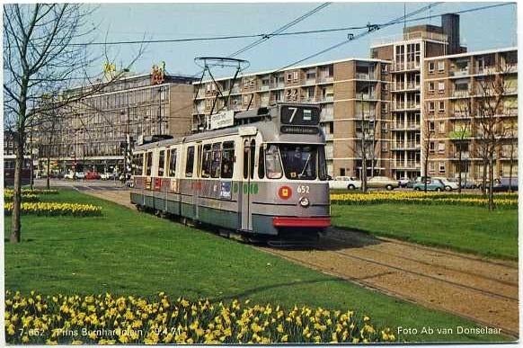 Amsterdam - Prins Bernhardplein - Tram GVB 652, Ophalen of Verzenden, 1980 tot heden, Ongelopen, Noord-Holland