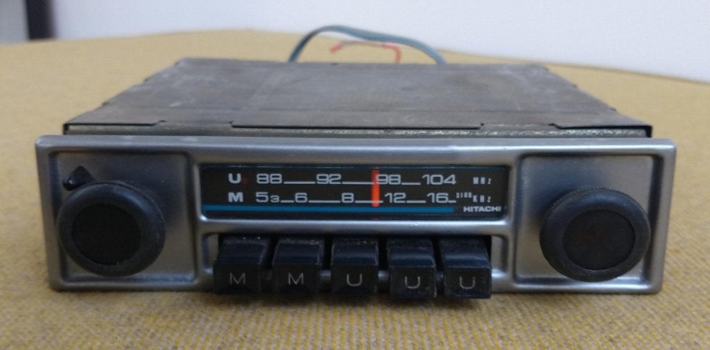 Hitachi vintage autoradio, Ophalen of Verzenden, Gebruikt