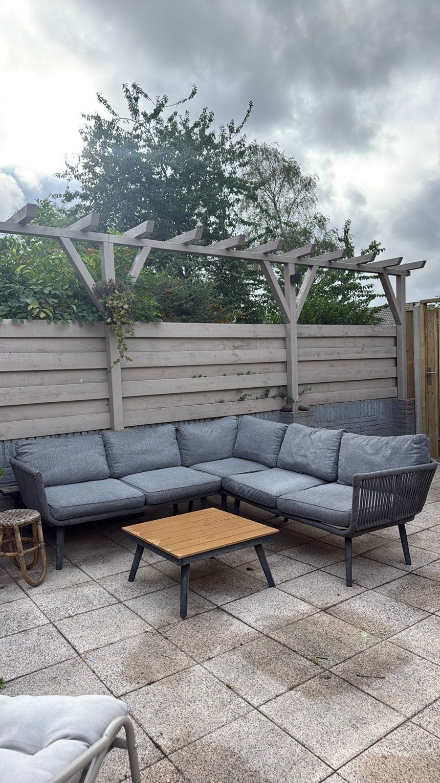 Comfortabele loungeset antraciet, Tuin en Terras, Ophalen, Gebruikt, Meer dan 8 zitplaatsen, Loungeset