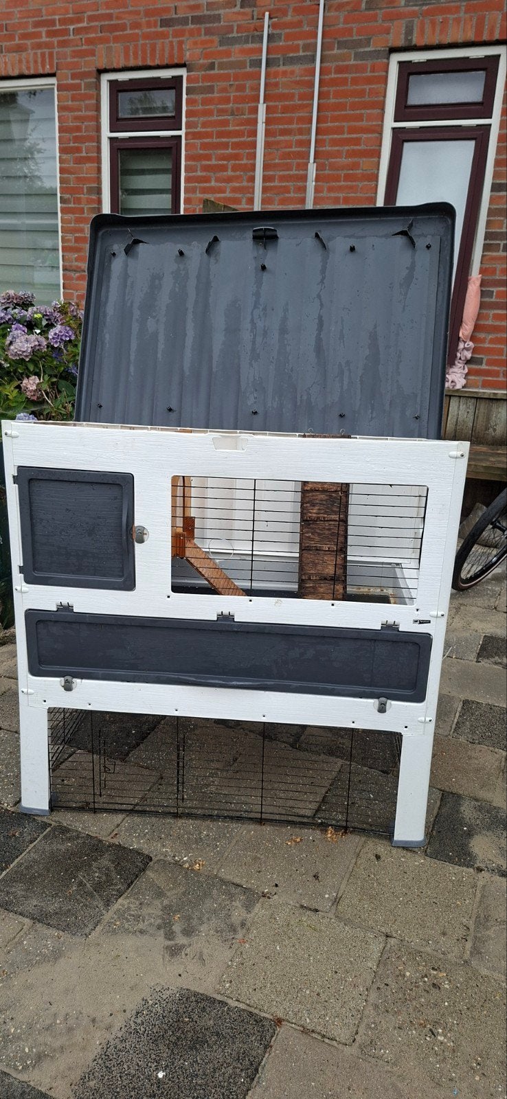 Ferplast konijnenhok buiten, Kooi, Ophalen, Minder dan 60 cm, 110 cm of meer