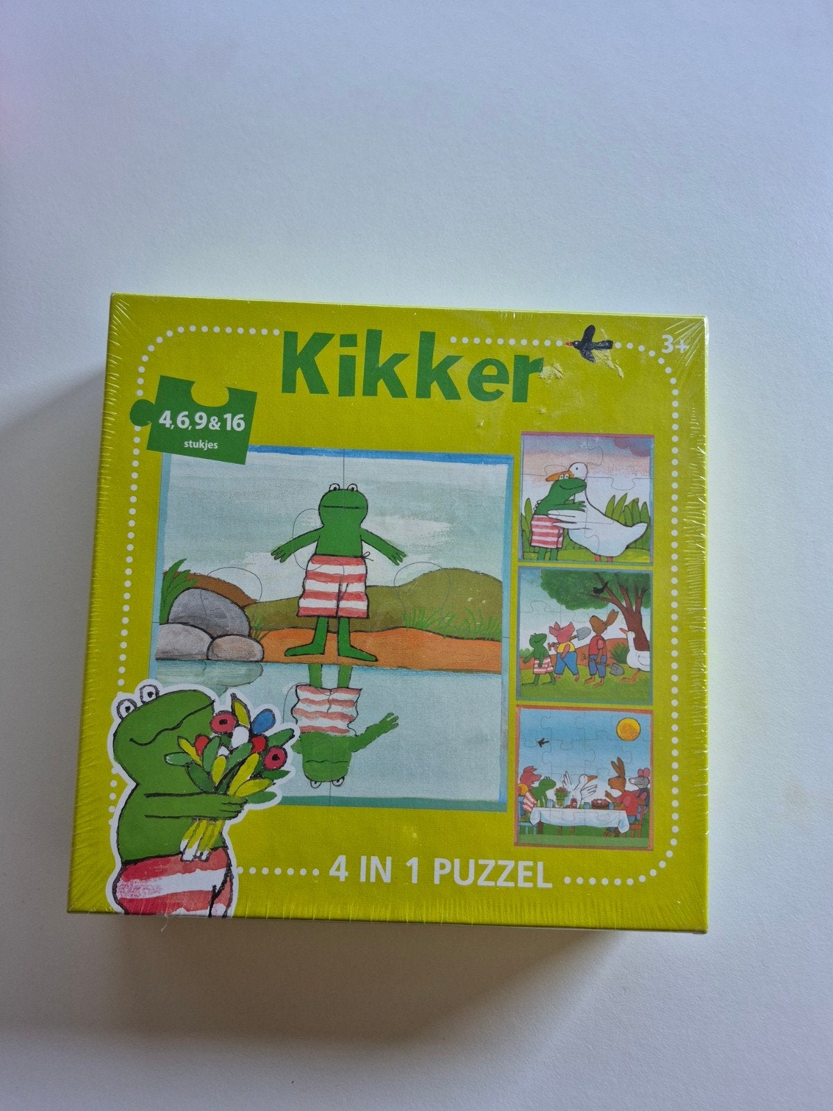 Kikker 4-in-1 Puzzel - Nieuw in verpakking, Ophalen of Verzenden, Minder dan 500 stukjes, Nieuw, Legpuzzel