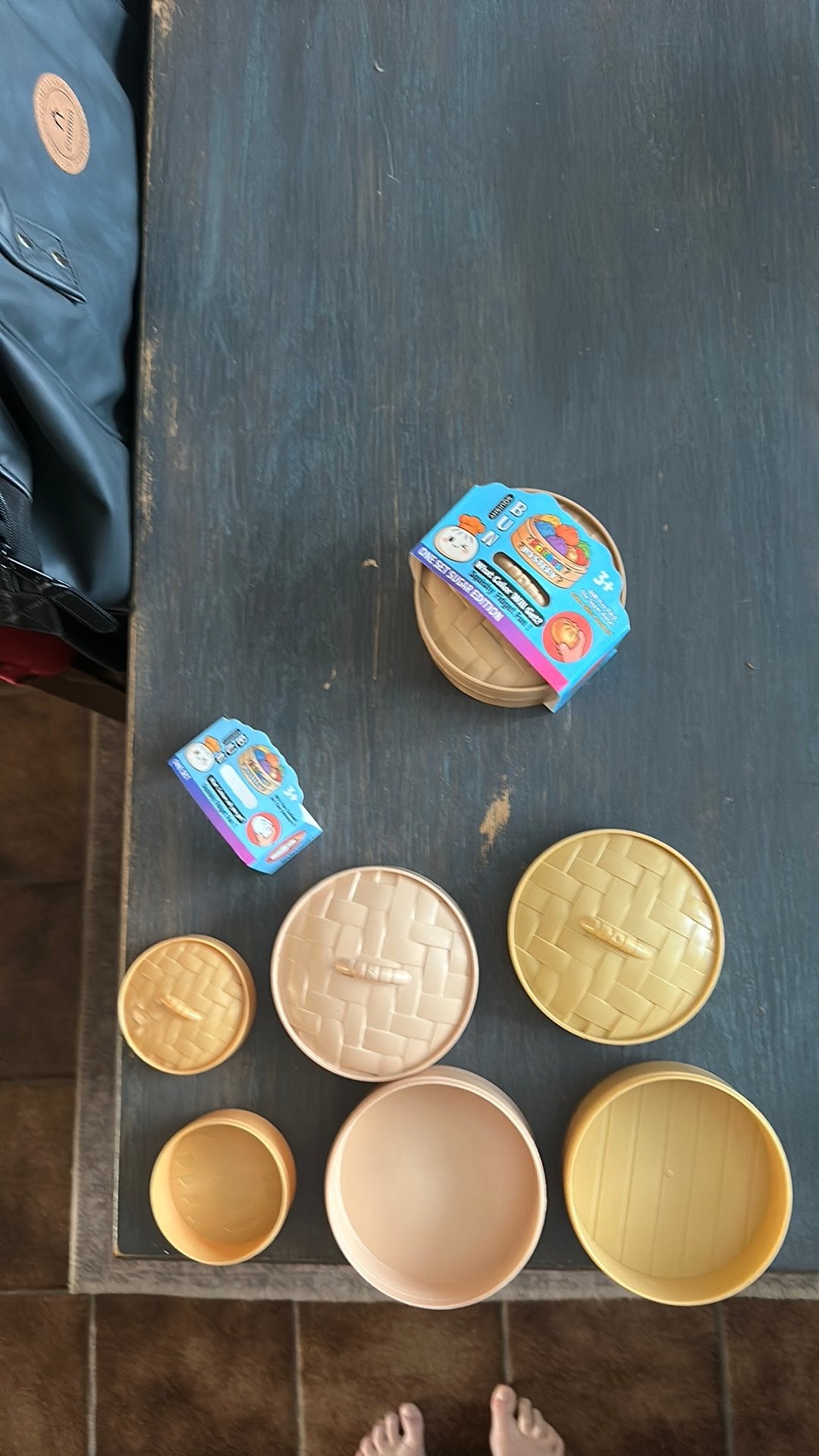 3 squichy dumpling boxen en een gliter dumpling sugar, Verzamelen, Speelgoed, Ophalen, Zo goed als nieuw