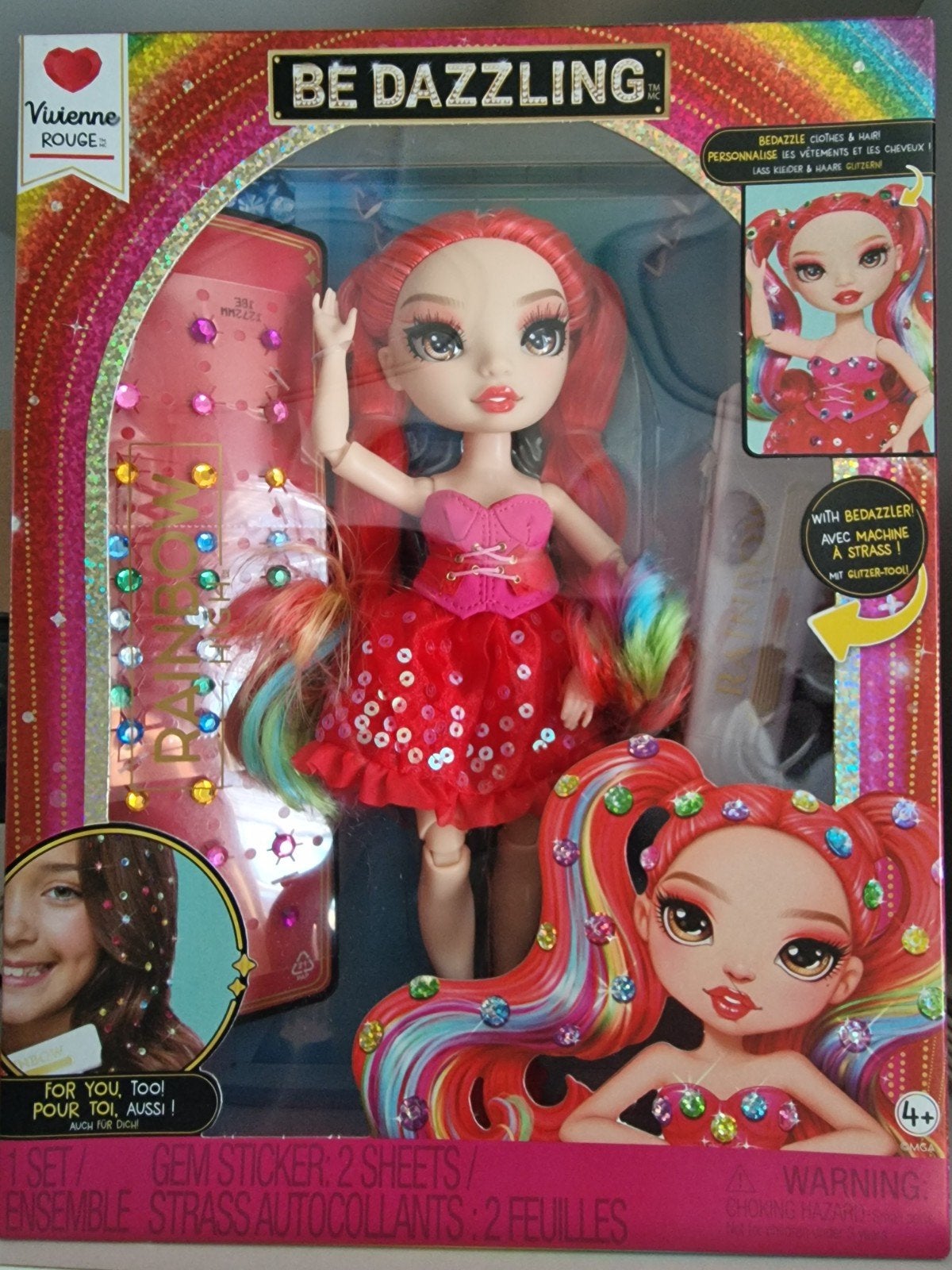 Be Dazzling Vivienne Rouge pop met accessoires, Ophalen of Verzenden