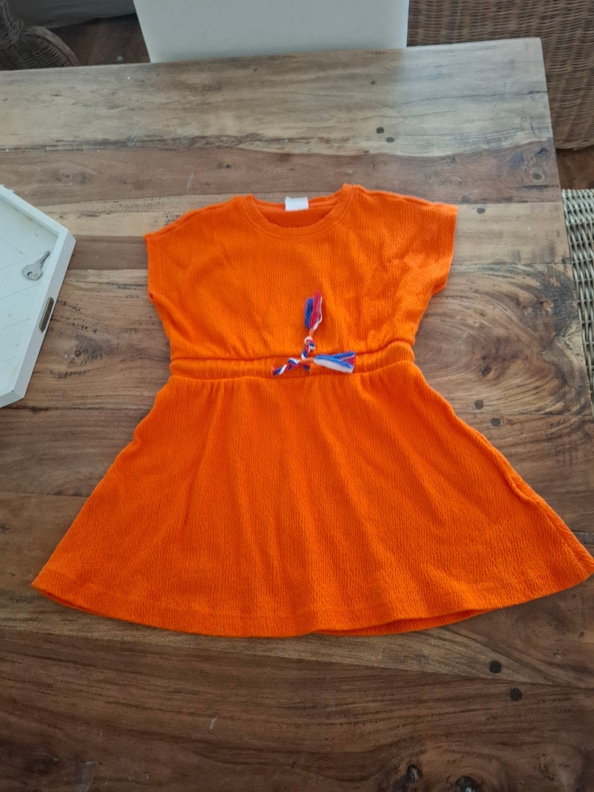 Oranje HEMA jurkje maat 86/92, Kinderen en Baby's, Ophalen of Verzenden, Zo goed als nieuw, HEMA, Meisje