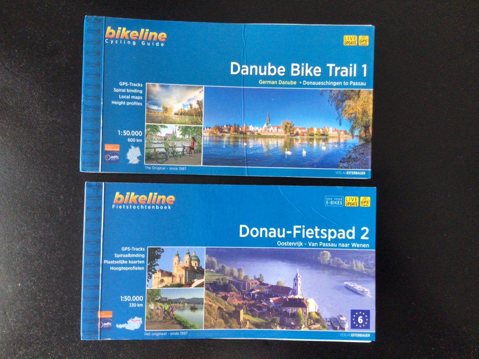 Fietsvakantie Donau Fietspad deel 1 En deel 2, Ophalen of Verzenden