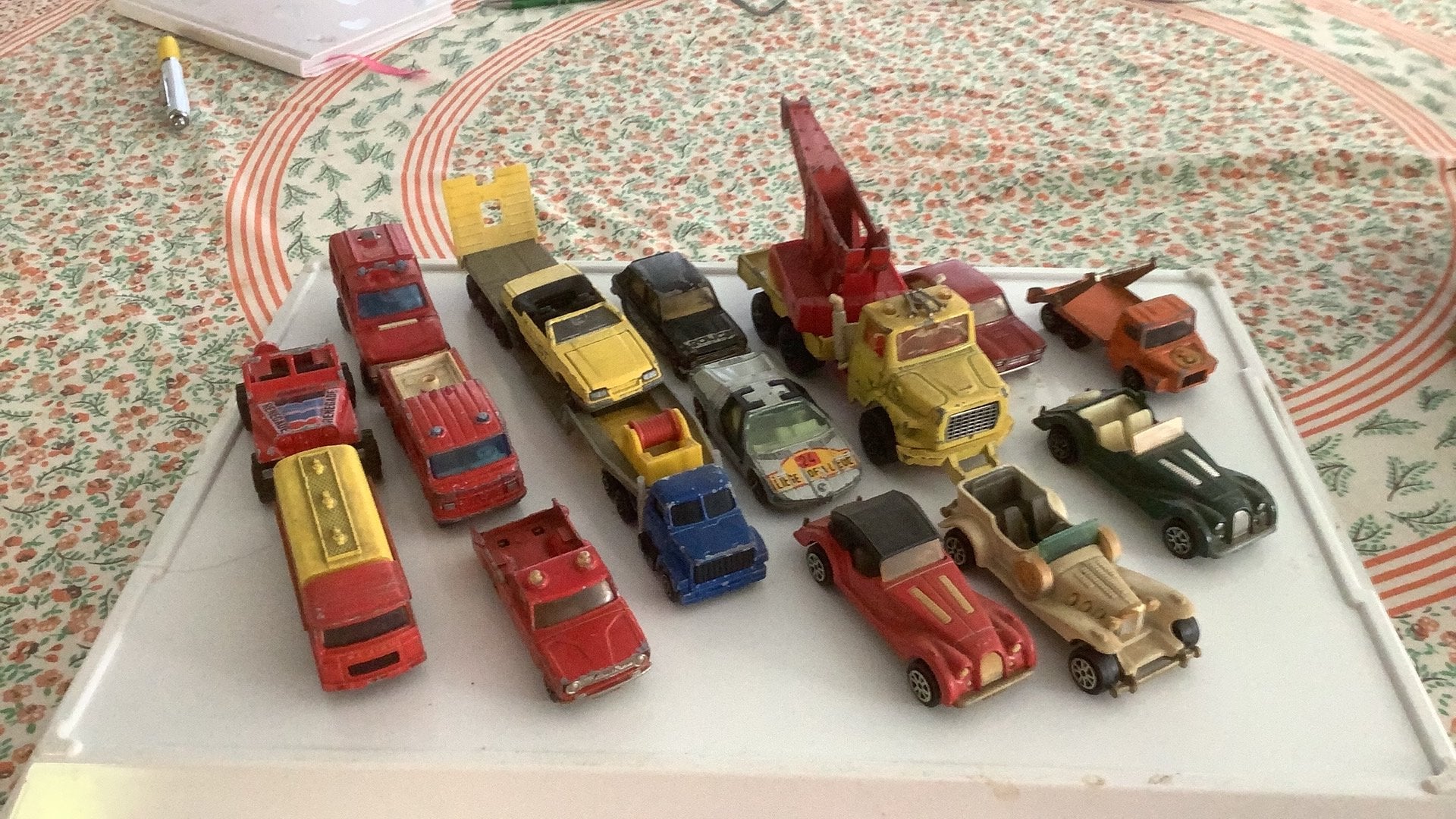 15 Majorette modellen. In bespeelde staat, maar goed., Hobby en Vrije tijd, Modelauto's | Overige schalen, Ophalen of Verzenden
