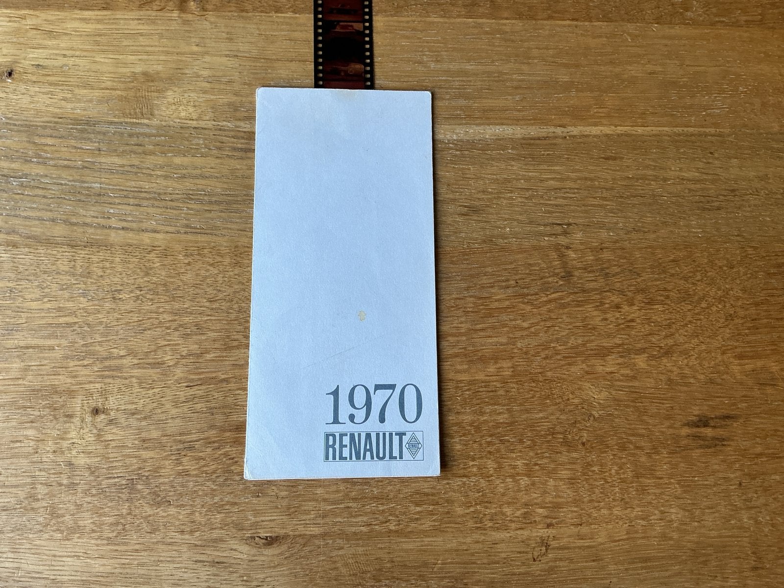 Renault 1970 Nieuwjaarskaart met filmstrip, Ophalen of Verzenden