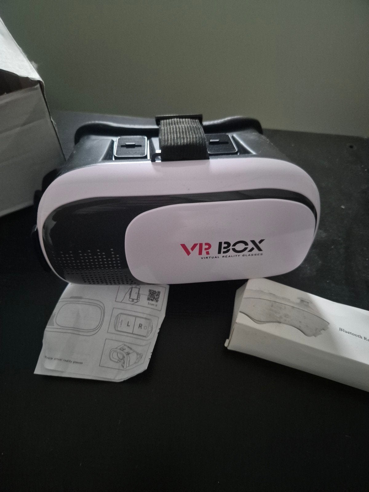 VR Box Virtual Reality Bril met Bluetooth Afstandsbediening, Ophalen of Verzenden, Zo goed als nieuw, VR-bril, Telefoon