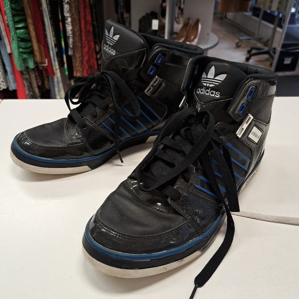 Adidas high tops sneakers 2010's streetstyle mt 45 1/3 50700, Adidas, ., Zwart, Ophalen of Verzenden
