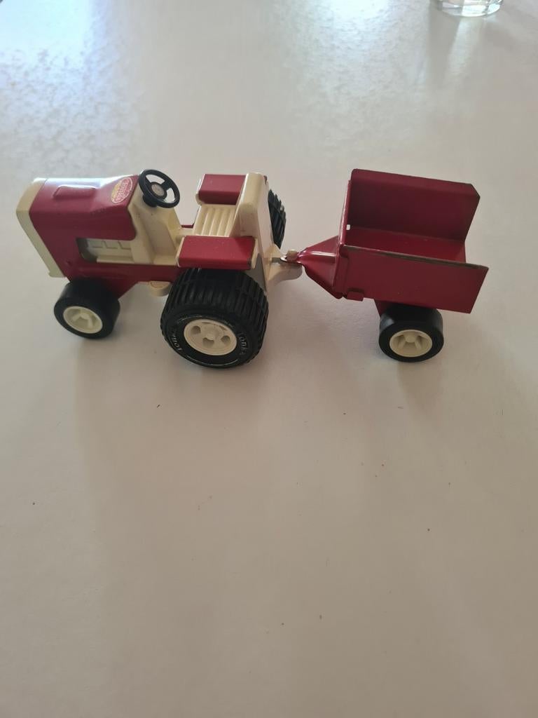 Tonka tractor met aanhanger - Vintage speelgoed, Ophalen of Verzenden, Gebruikt