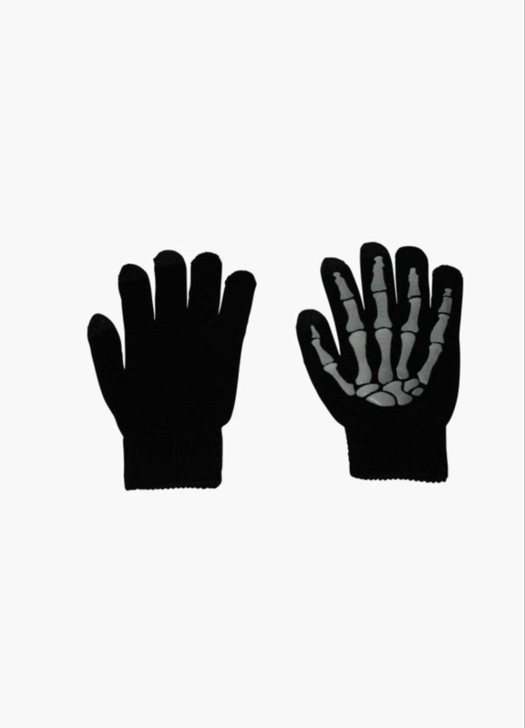 glow in the Dark touch handschoenen zwart, Ophalen of Verzenden, Nieuw, Jongen of Meisje, Handschoenen