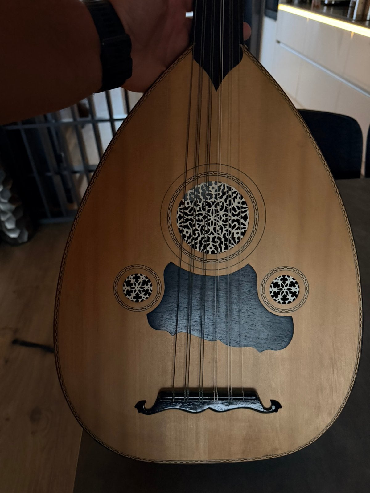 Turkish oud - Hand made by Saadettin Sandi, Ophalen, Zo goed als nieuw, Klassieke of Spaanse gitaar