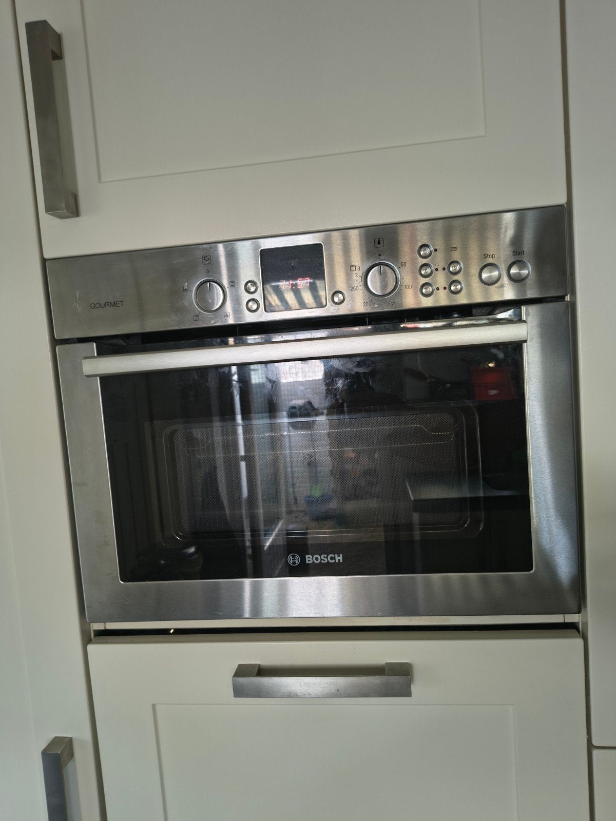 Bosch Combi-oven - Inbouw - Zo goed als nieuw, Ophalen, 45 tot 50 cm, Bosch, Inbouw