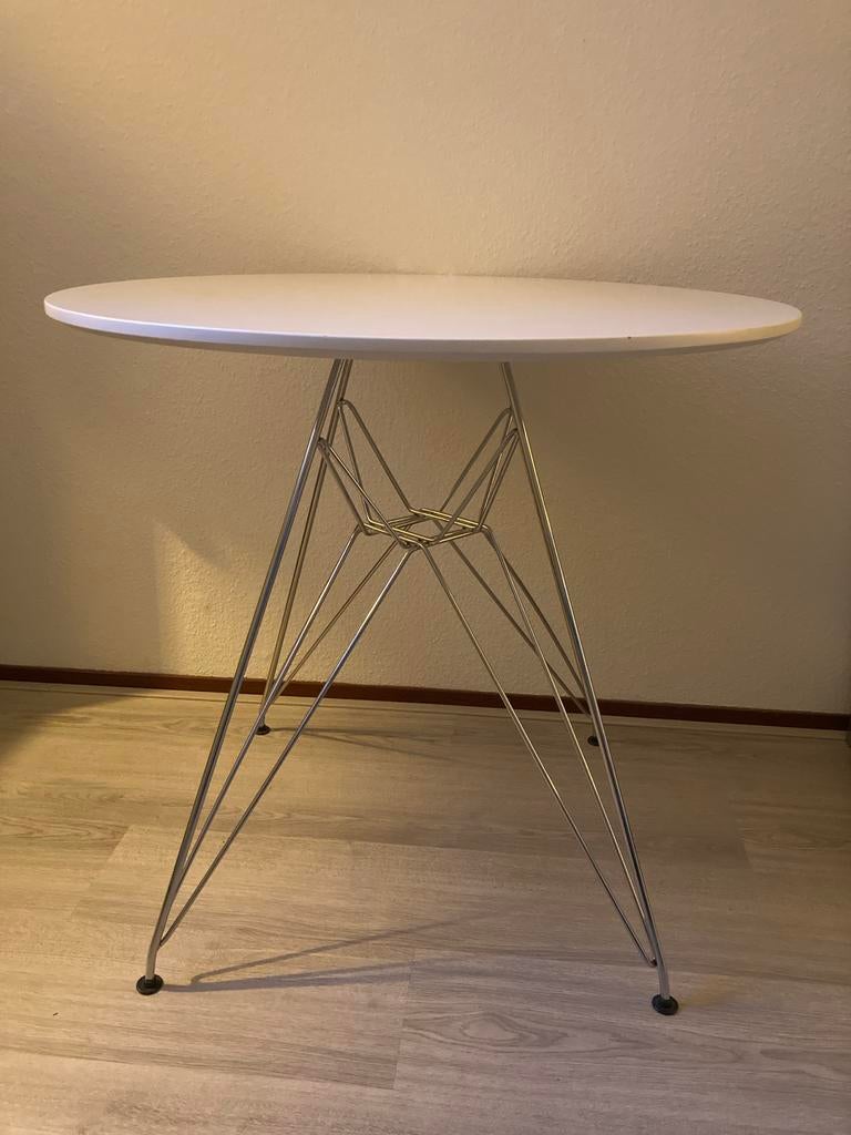 MDF tafel met RVS onderstel, Ophalen, Gebruikt, 50 tot 100 cm, 50 tot 75 cm