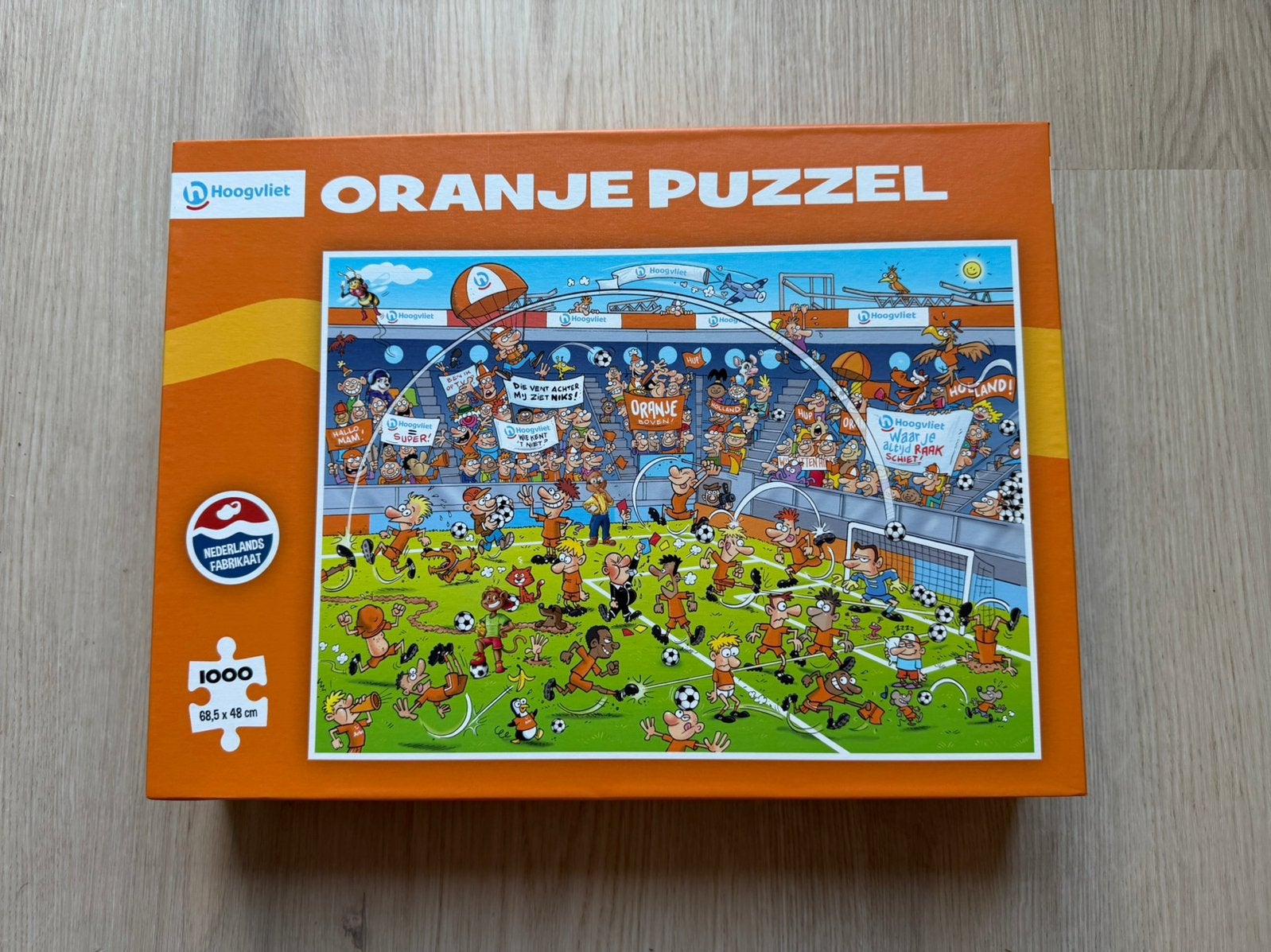Oranje puzzel Hoogvliet - 1000 stukjes, Ophalen of Verzenden, 500 t/m 1500 stukjes, Zo goed als nieuw, Legpuzzel