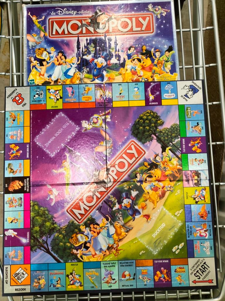 Monopoly Disney paarse doos 2002, Ophalen, Puzzel en Educatief, Zo goed als nieuw, Mega Drive