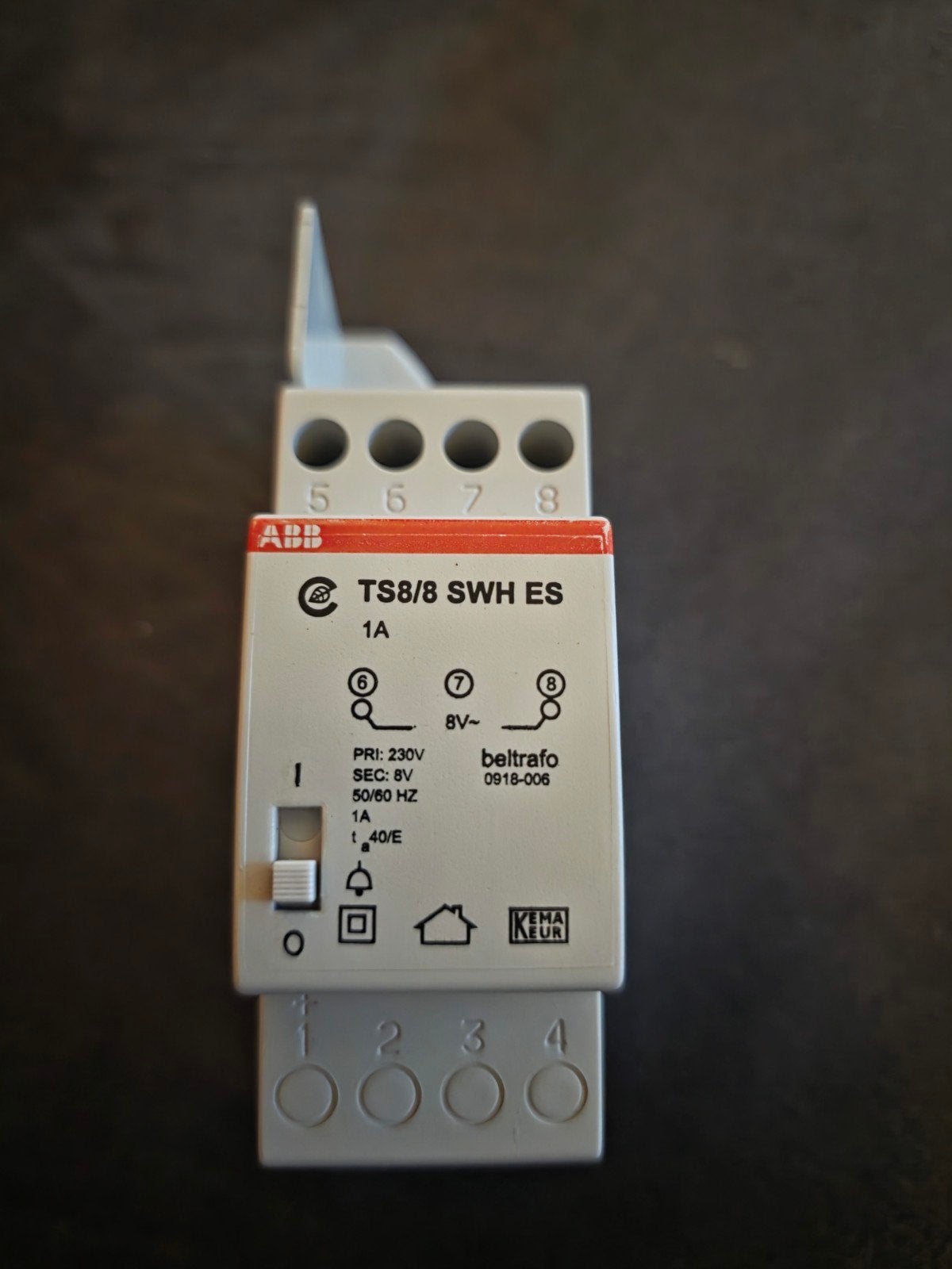 ABB TS 8/8 SWH ES beltrafo - 230V naar 8V, Ophalen of Verzenden, ABB, Overige typen