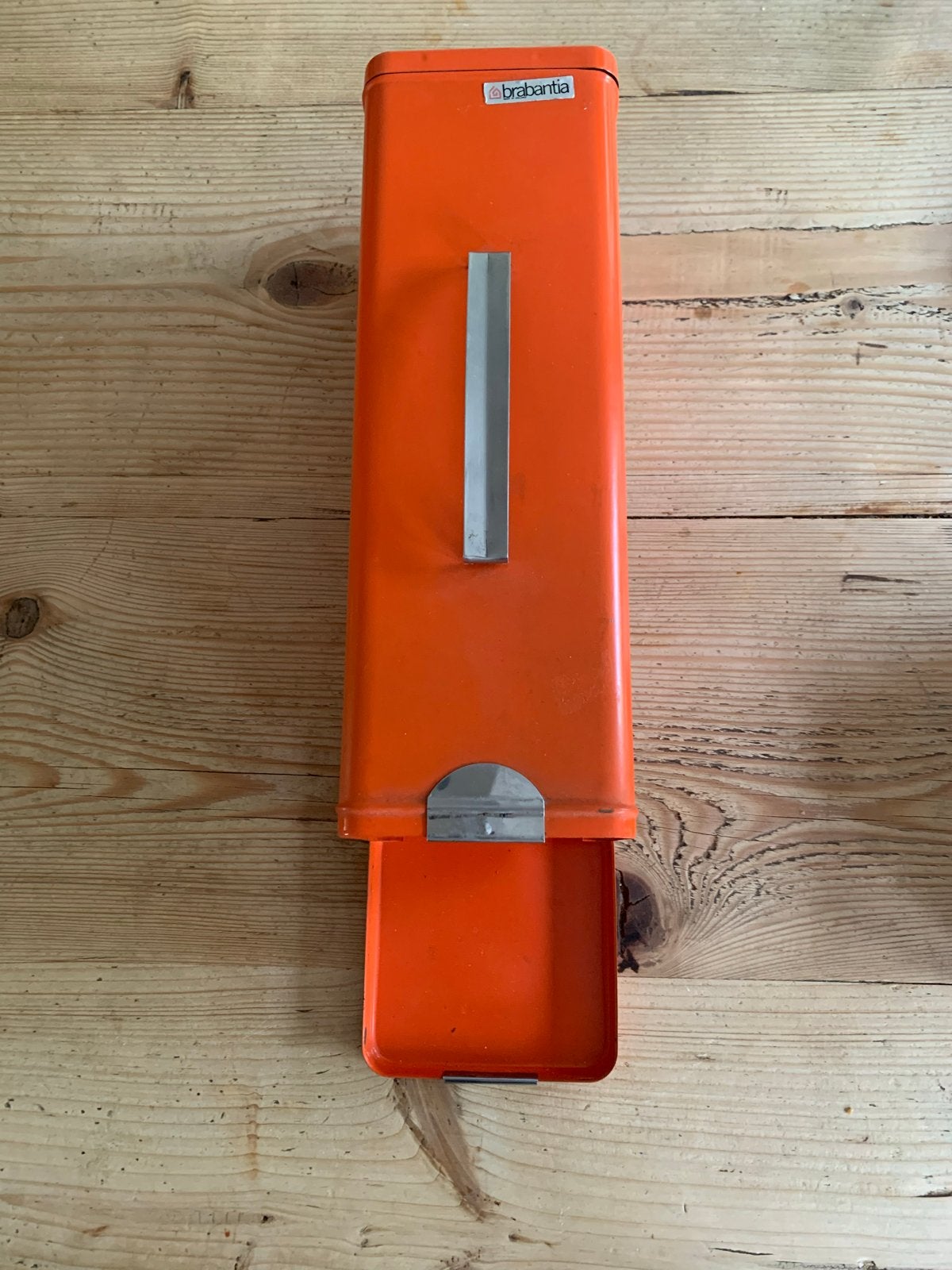 Vintage Brabantia broodtrommel oranje, Ophalen of Verzenden