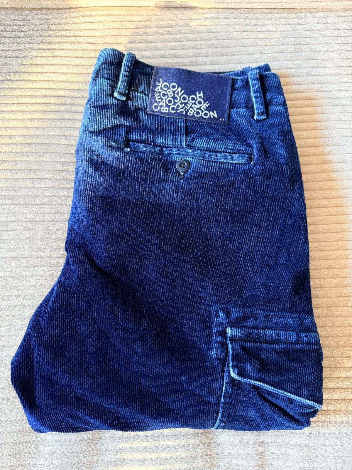 Jacob Cohen Cargo Rib Pants zgan maat 32 Carrot fit, Ophalen of Verzenden, Zo goed als nieuw, Overige maten, Blauw