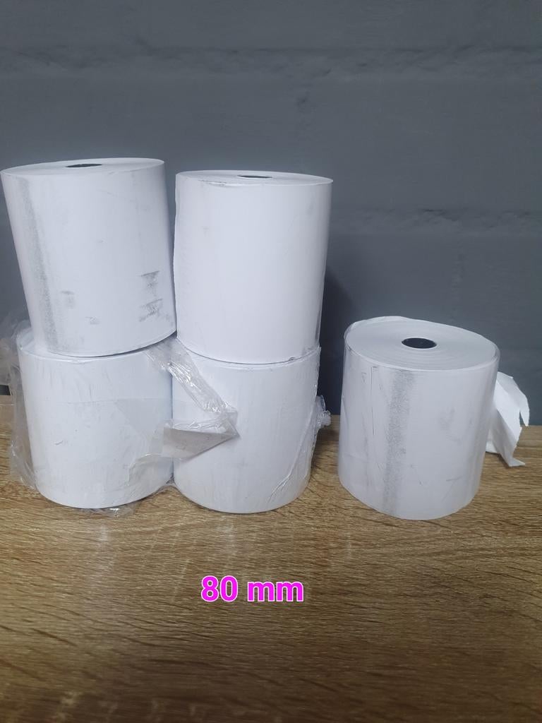 5 nieuwe thermische kassarollen 80 mm, Ophalen of Verzenden, Nieuw