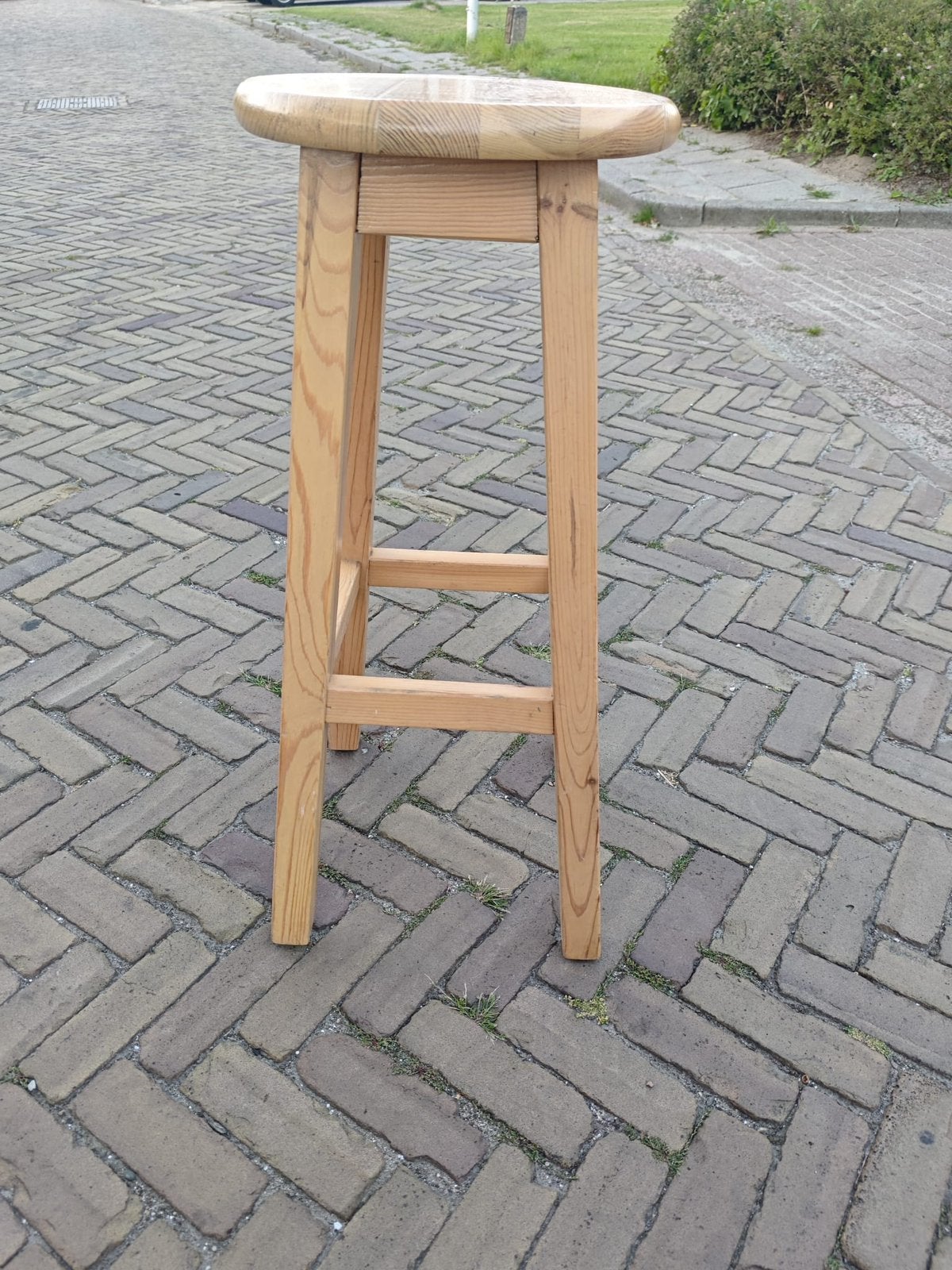 10 houten barkrukken, 5 krukken of meer, Ophalen, Zo goed als nieuw, 60 tot 90 cm