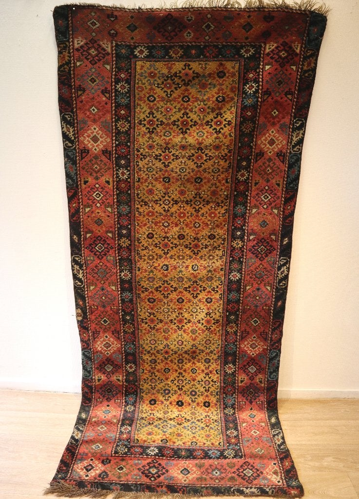 Antiek Perzisch kleed 242 x 106, Ophalen of Verzenden